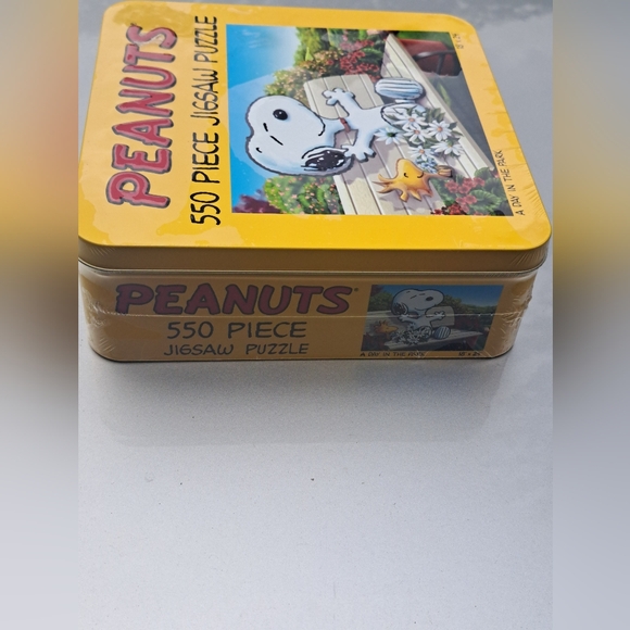 Peanuts Day in The Park Jigsaw Tin Puzzle 550pc SEALED - Picture 7 of 9